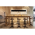Lucide pendant luminaire SURTUS 6 flames, square E27 IP20, black