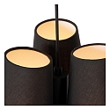 pendant luminaire GREGORY square E27 IP20, black