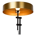 Lucide table lamp GIADA 2 flames, round E27 IP20, gold matt, brass, black 