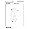 Lucide floor lamp TRAFALGAR E27 IP20, black 