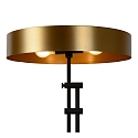 Lucide floor lamp GIADA 2 flames, round E27 IP20, gold matt, brass, black 