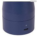 Lucide table lamp IPSOS IP20, blue dimmable