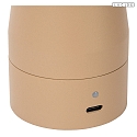 Lucide table lamp IPSOS IP20, taupe dimmable