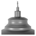 pendant luminaire ISLA round E14 IP20, grey dimmable