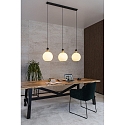 Lucide pendant luminaire JULIUS 3 flames E27 IP20, opal, black