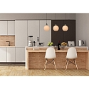 Lucide pendant luminaire JULIUS 3 flames E27 IP20, opal, black