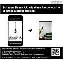 Lucide Pendelleuchte JULIUS, � 20 cm, 1xE27, Rauchfarbe grau