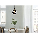 Lucide pendant luminaire JULIUS round E27 IP20, gold matt, brass, smoky colour
