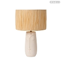 Lucide table lamp VISO E27 IP20, beige, white 