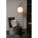 Lucide floor lamp JULIUS round E27 IP20, opal, black 