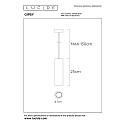 Lucide pendant luminaire GIPSY cylindrical GU10 IP20, white