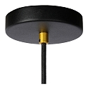 pendant luminaire FLORIS cylindrical GU10 IP20, gold matt, brass, black