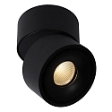 spot YUMIKO LED rotatable IP20, black dimmable