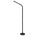 LED Akku Stehleuchte mit Leselampe GILLY, 1x3W, 2700K, dimmbar, schwarz