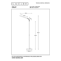 floor lamp GILLY LED round, flexible IP20, black 