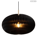 Lucide pendant luminaire ARMONI E27 IP20, brass, black dimmable