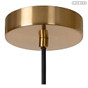 Lucide pendant luminaire ARMONI E27 IP20, brass, black dimmable