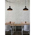 Lucide pendant luminaire BRASSY BIS round E27 IP20, black