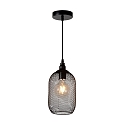 pendant luminaire MESH round E27 IP20, black