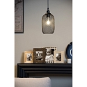 Lucide pendant luminaire MESH round E27 IP20, black