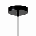Lucide pendant luminaire MESH round E27 IP20, black