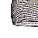 Lucide pendant luminaire MESH round E27 IP20, black
