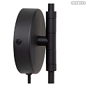 Lucide LED Wandleuchte MILNE 2-flammig 120� 2x 6W 2700K IP20 CRI>80 Touch-Dim schwarz
