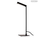 Lucide LED Tischleuchte LAVALE 120� 3W 2700K IP20 CRI>80 drehbar,schwenkbar dimmbar, schwarz