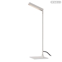Lucide table lamp LAVALE swivelling, rotatable IP20, white dimmable