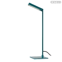 Lucide table lamp LAVALE swivelling, rotatable IP20, turquoise dimmable