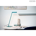 Lucide table lamp LAVALE swivelling, rotatable IP20, turquoise dimmable