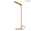 Lucide table lamp LAVALE swivelling, rotatable IP20, ochre yellow dimmable