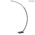 LED Bogenleuchte CURVE 120� 15W 2700K IP20 CRI>80 dimmbar , schwarz