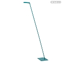 floor lamp LAVALE swivelling, rotatable IP20, turquoise dimmable