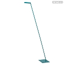Lucide floor lamp LAVALE swivelling, rotatable IP20, turquoise dimmable