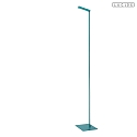 Lucide floor lamp LAVALE swivelling, rotatable IP20, turquoise dimmable