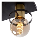 Lucide ceiling luminaire ANAKA 3 flames, square E27 IP20, gold matt, brass, black