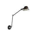 Lucide wall luminaire HONORE swivelling, rotatable, tiltable E14 IP20, grey, rust 