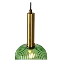 Lucide pendant luminaire MALOTO cylindrical E27 IP20, green, amber