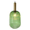 Lucide pendant luminaire MALOTO cylindrical E27 IP20, green, amber