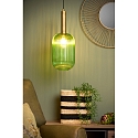 Lucide pendant luminaire MALOTO cylindrical E27 IP20, green, amber