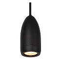 Lucide pendant luminaire EVORA 1 flame GU10 IP20, black matt dimmable