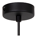 Lucide pendant luminaire EVORA 1 flame GU10 IP20, black matt dimmable