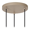 Lucide pendant luminaire EVORA 3 flames, round GU10 IP20, taupe dimmable