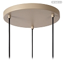 Lucide pendant luminaire LAMBRES 3 flames E27 IP20, taupe dimmable