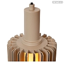 Lucide pendant luminaire LAMBRES 3 flames E27 IP20, taupe dimmable