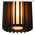 Lucide pendant luminaire LAMBRES E27 IP20, black dimmable