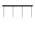 Lucide pendant luminaire TEUN 4 flames E27 IP20, nickel, black