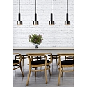 Lucide pendant luminaire TEUN 4 flames E27 IP20, nickel, black