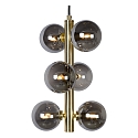 Lucide Pendelleuchte TYCHO, � 25,5 cm, 6xG9, Gold matt, messing
